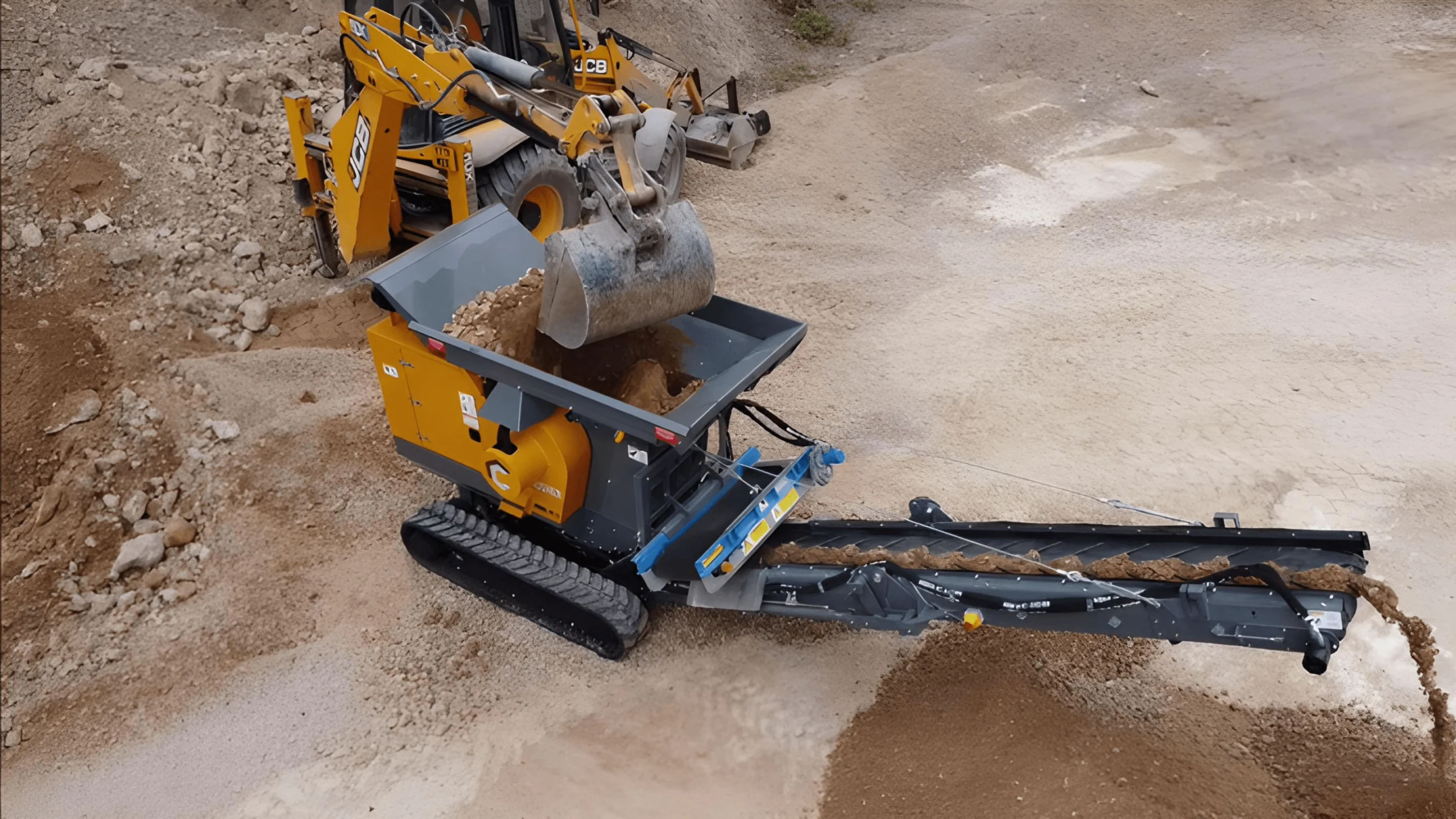 RubbleCrusher RC-J65 tracked jaw crusher processing concrete