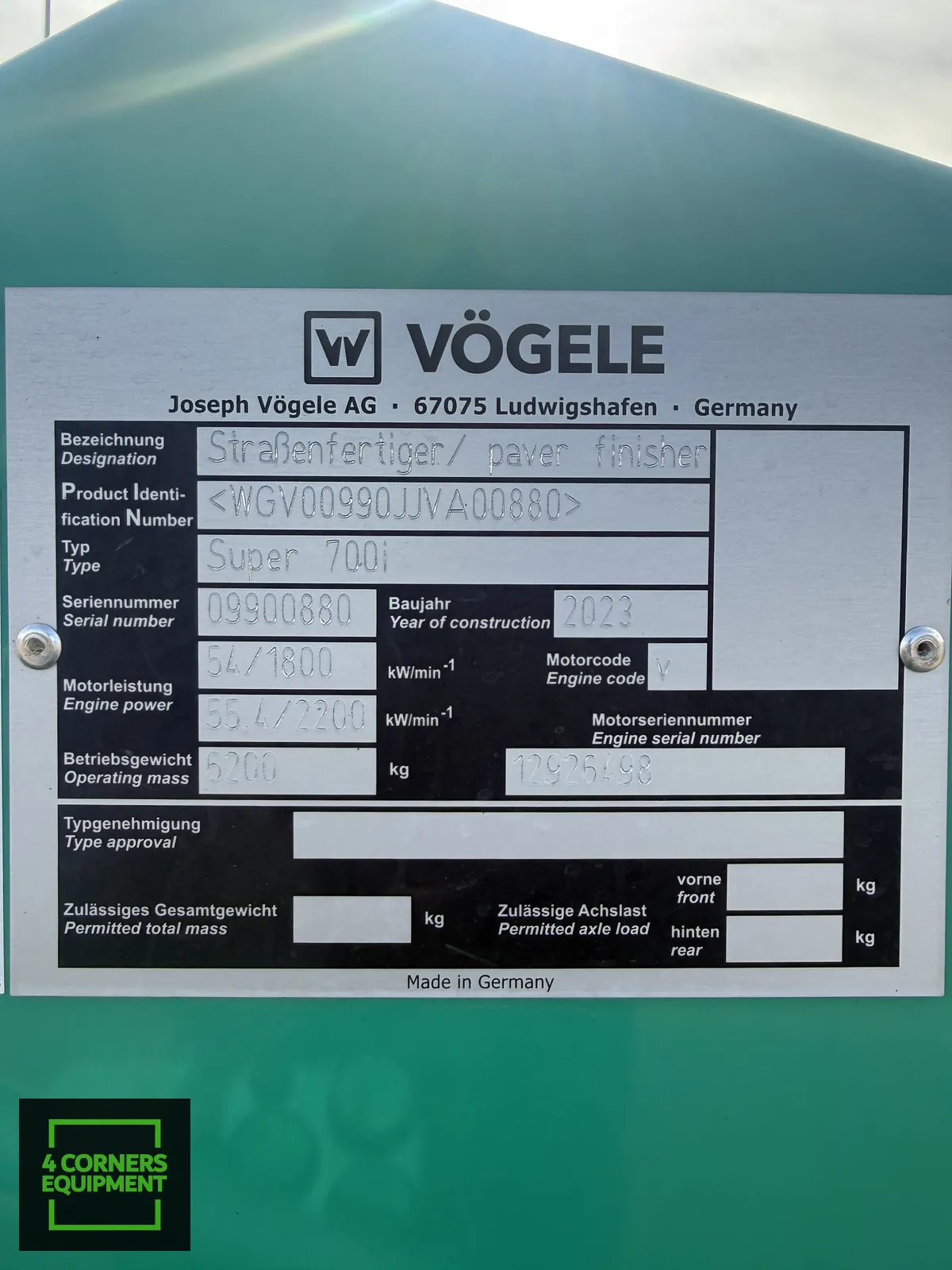 2023 Vogele Super 700I - Image 5