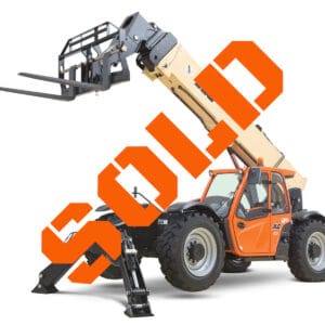 JLG Telehandler with the lift up.