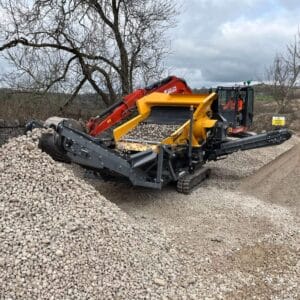 Portable jaw, cone and impact crushers for on-site rock, concrete and asphalt crushing.