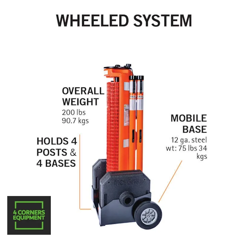The RapidRoll® Wheeled Portable Barrier System