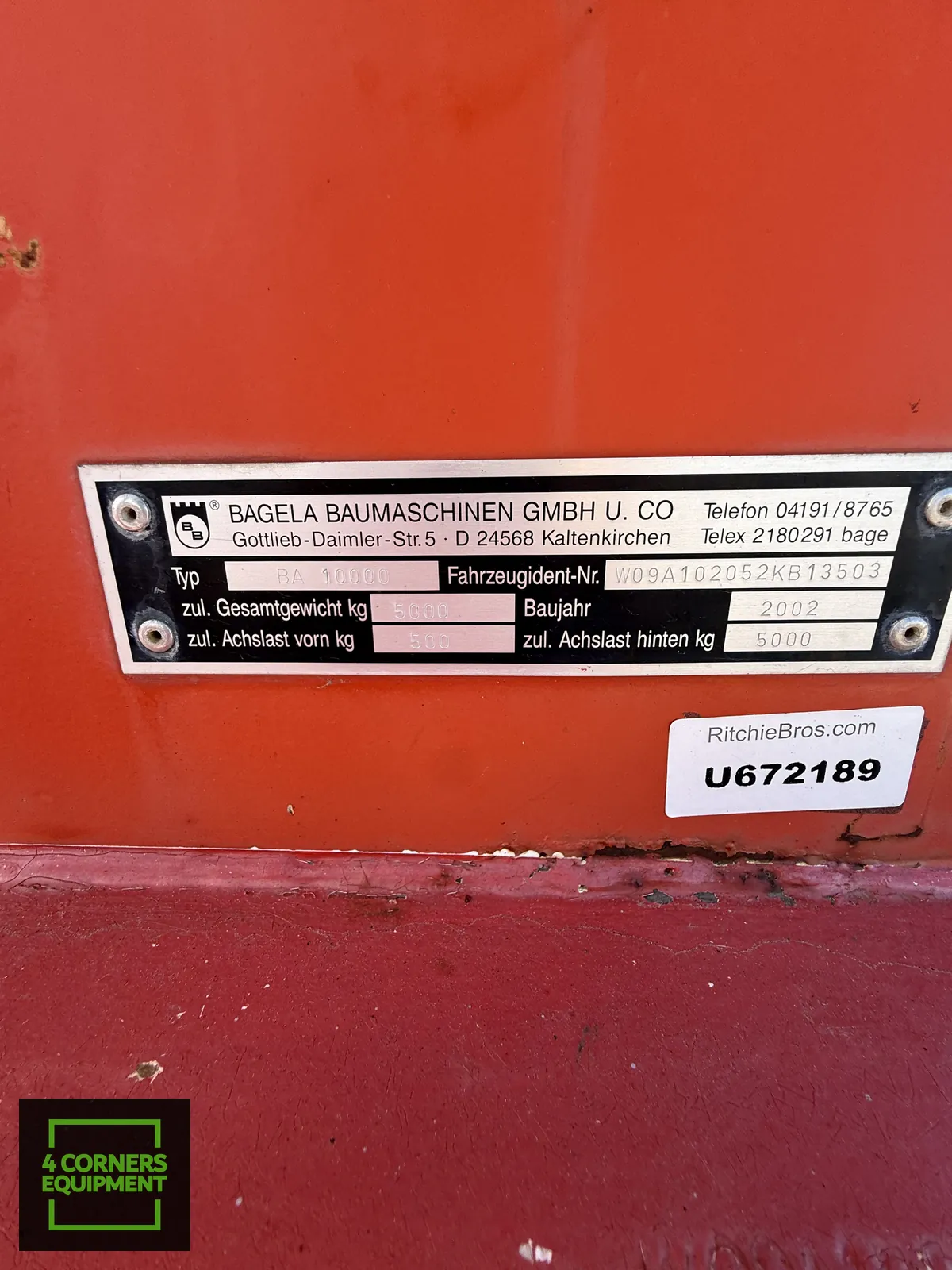 2002 Bagela BA 10,000 asphalt recycler - Image 9